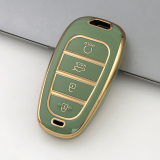 Gold TPU Car Key Cover For  HYUNDAI  Key Protect Case