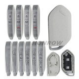 For new 2023-2025 Kia Telluride Sorento K5 Carnival 3/4/5/6/7/8 buttons remote key shell without logo