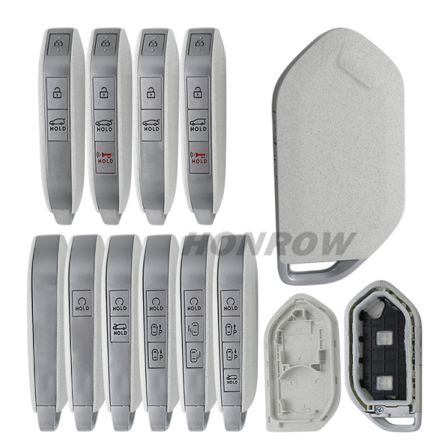 For new 2023-2025 Kia Telluride Sorento K5 Carnival 3/4/5/6/7/8 buttons remote key shell without logo