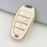 Gold TPU Car Key Cover For  HYUNDAI  Key Protect Case