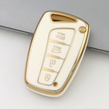 Gold TPU Car Key Cover For  HYUNDAI  Key Protect Case