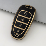 Gold TPU Car Key Cover For  HYUNDAI  Key Protect Case