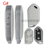 For new 2023-2025 Kia Telluride Sorento K5 Carnival 3/4/5/6/7/8 buttons remote key shell white color