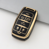 Gold TPU Car Key Cover For  JEEP  Key Protect Case