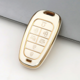Gold TPU Car Key Cover For  HYUNDAI  Key Protect Case