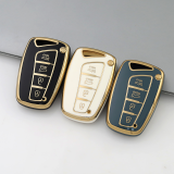 Gold TPU Car Key Cover For  HYUNDAI  Key Protect Case