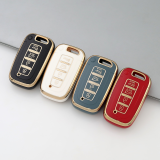 Gold TPU Car Key Cover For  HYUNDAI  Key Protect Case