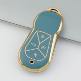 Gold TPU Car Key Cover For  XPENG  Key Protect Case