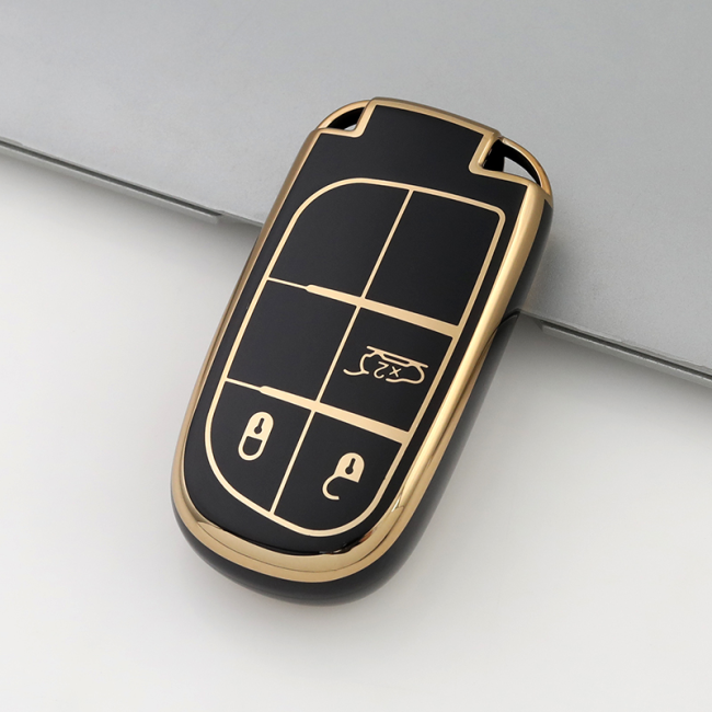 Gold TPU Car Key Cover For  JEEP  Key Protect Case