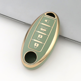 Gold TPU Car Key Cover For  Nissan  Key Protect Case