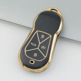 Gold TPU Car Key Cover For  XPENG  Key Protect Case