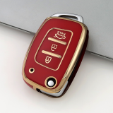 Gold TPU Car Key Cover For  HYUNDAI  Key Protect Case