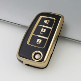 Gold TPU Car Key Cover For  Nissan  Key Protect Case
