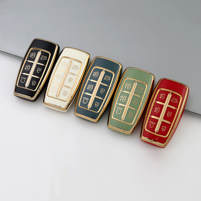 Gold TPU Car Key Cover For  HYUNDAI  Key Protect Case