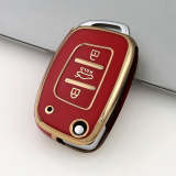Gold TPU Car Key Cover For  HYUNDAI  Key Protect Case