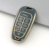 Gold TPU Car Key Cover For  HYUNDAI  Key Protect Case