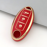Gold TPU Car Key Cover For  Nissan  Key Protect Case
