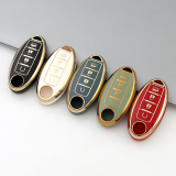 Gold TPU Car Key Cover For  Nissan  Key Protect Case