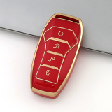 Gold TPU Car Key Cover For  BYD  Key Protect Case