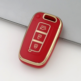 Gold TPU Car Key Cover For  HYUNDAI  Key Protect Case