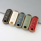 Gold TPU Car Key Cover For  Mazda  Key Protect Case
