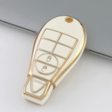 Gold TPU Car Key Cover For  Dodge  Key Protect Case