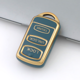 Gold TPU Car Key Cover For  Mitsubishi   Key Protect Case