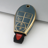Gold TPU Car Key Cover For  Dodge  Key Protect Case