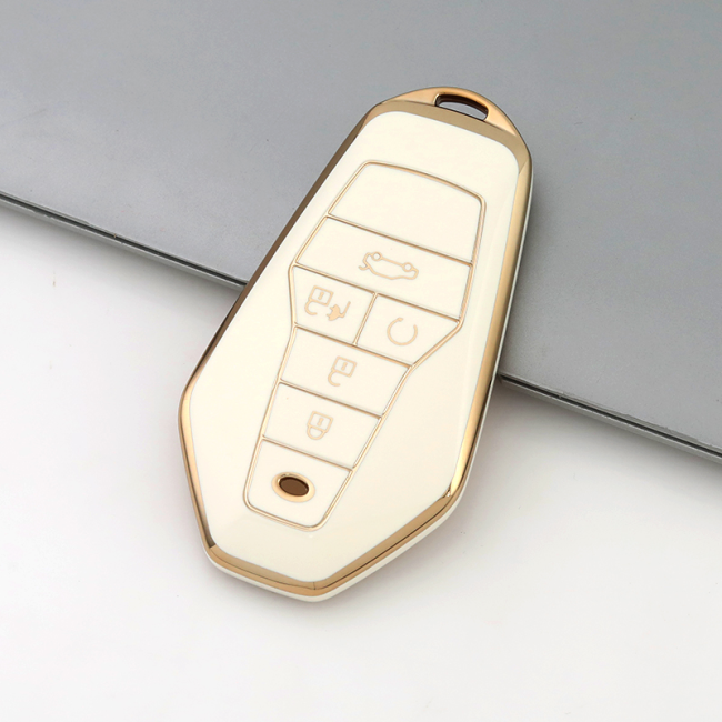 Gold TPU Car Key Cover For HYCAN Key Protect Case