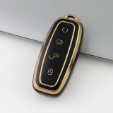 Gold TPU Car Key Cover For  DENZA  Key Protect Case