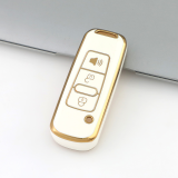 Gold TPU Car Key Cover For  Proton  Key Protect Case