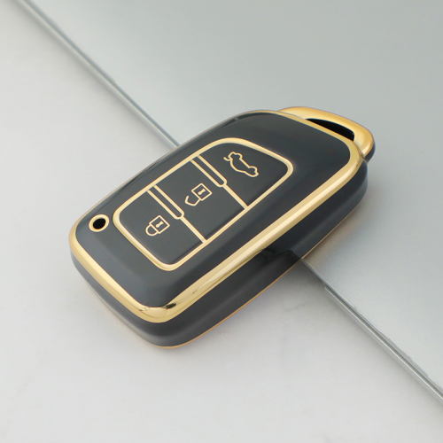 Gold TPU Car Key Cover For Dongfeng Key Protect Case