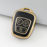 Gold TPU Car Key Cover For  Peugeot  Key Protect Case