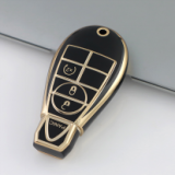 Gold TPU Car Key Cover For  Dodge  Key Protect Case