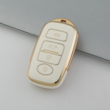 Gold TPU Car Key Cover For  Perodua  Key Protect Case