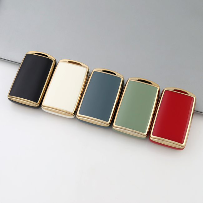 Gold TPU Car Key Cover For  Mazda  Key Protect Case