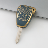 Gold TPU Car Key Cover For  Chrysler  Key Protect Case