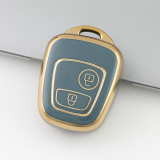 Gold TPU Car Key Cover For  Peugeot  Key Protect Case