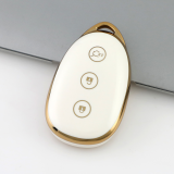 Gold TPU Car Key Cover For  Qiyuan  Key Protect Case