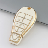 Gold TPU Car Key Cover For  Dodge  Key Protect Case