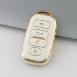 Gold TPU Car Key Cover For  Perodua  Key Protect Case