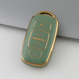 Gold TPU Car Key Cover For  Perodua  Key Protect Case