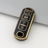 Gold TPU Car Key Cover For  Mazda  Key Protect Case