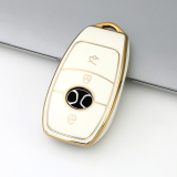 Gold TPU Car Key Cover For  BAIC   Key Protect Case