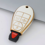 Gold TPU Car Key Cover For  Dodge  Key Protect Case