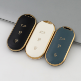 Gold TPU Car Key Cover For  AITO  Key Protect Case