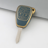 Gold TPU Car Key Cover For  Chrysler  Key Protect Case