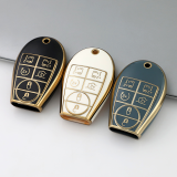 Gold TPU Car Key Cover For  Dodge  Key Protect Case