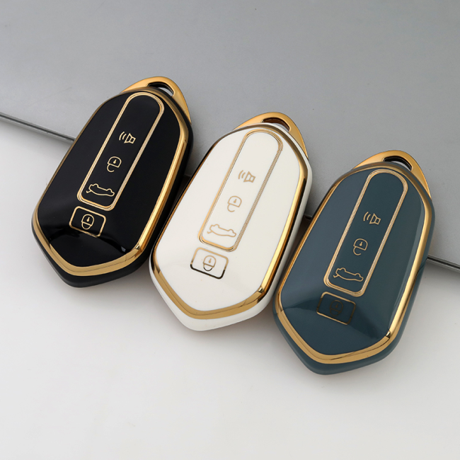 Gold TPU Car Key Cover For  LIVAN  Key Protect Case