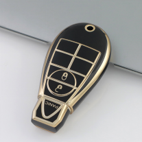 Gold TPU Car Key Cover For  Dodge  Key Protect Case